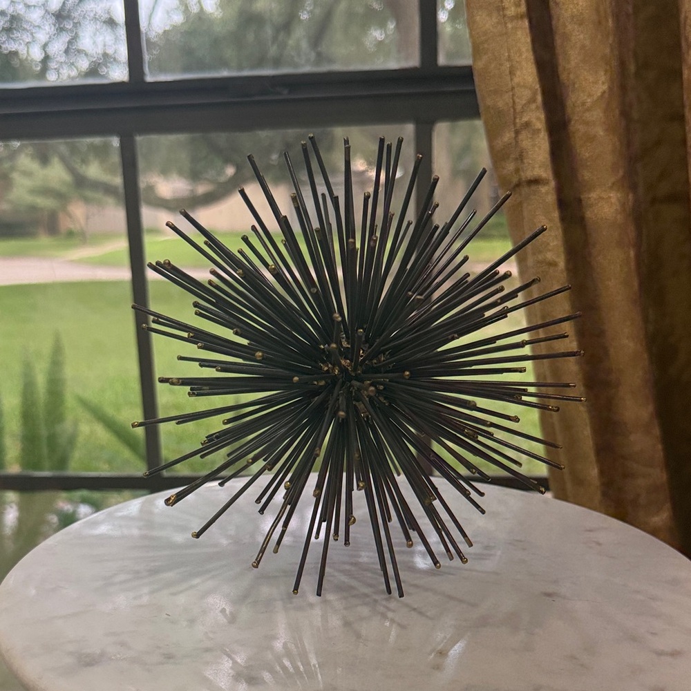 Black Metal Decorative Sculpture